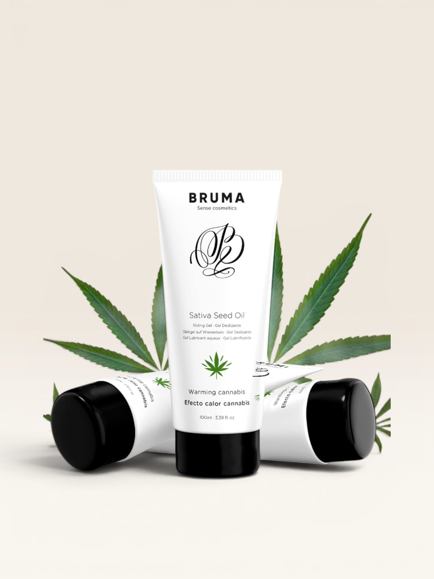 BRUMA - SATIVA SEED OIL SLIDING GEL AQUECEDOR SABOR CANNABIS 100 ML