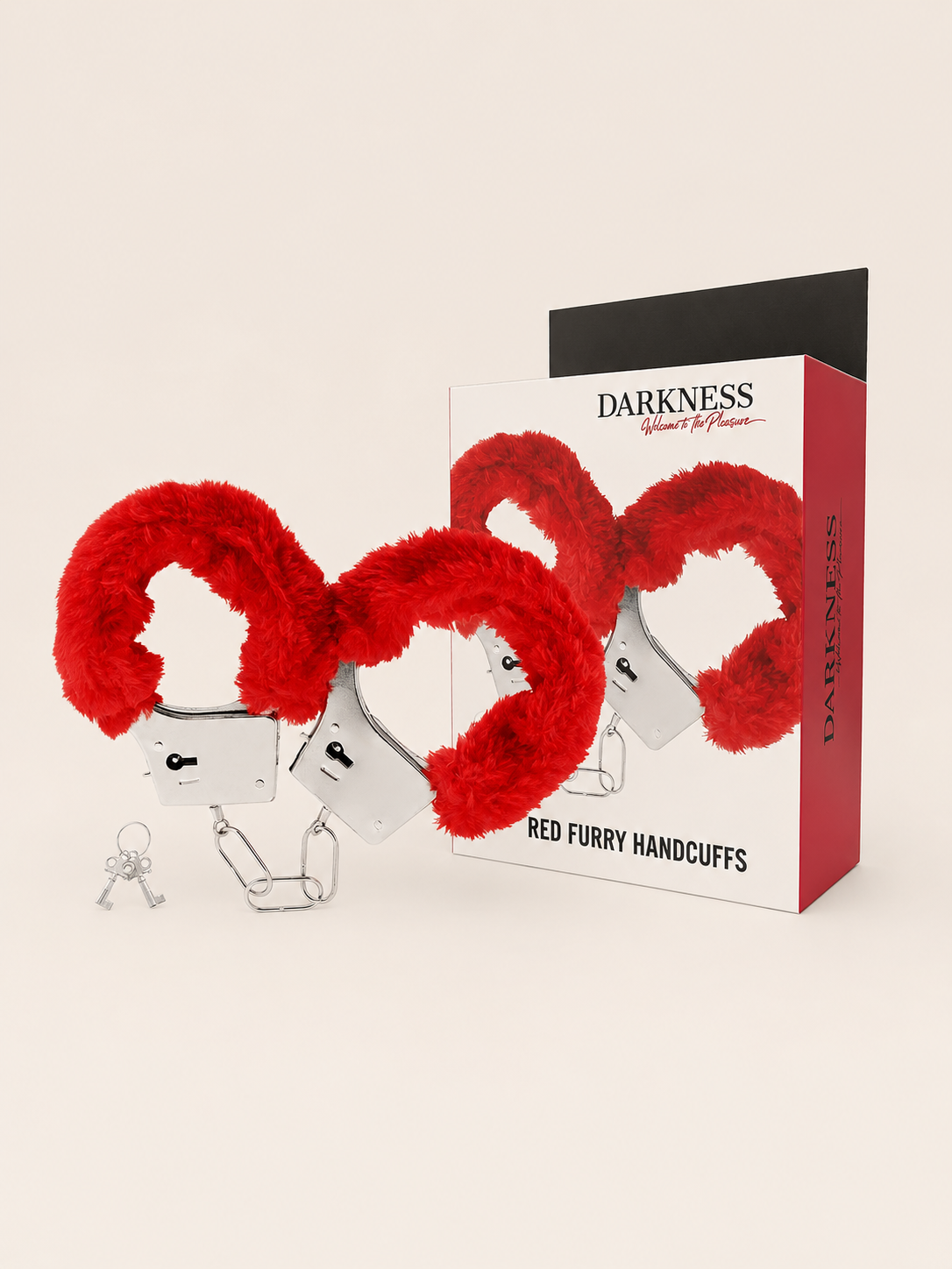 DARKNESS - ALGEMAS DE METAL FORRO VERMELHO