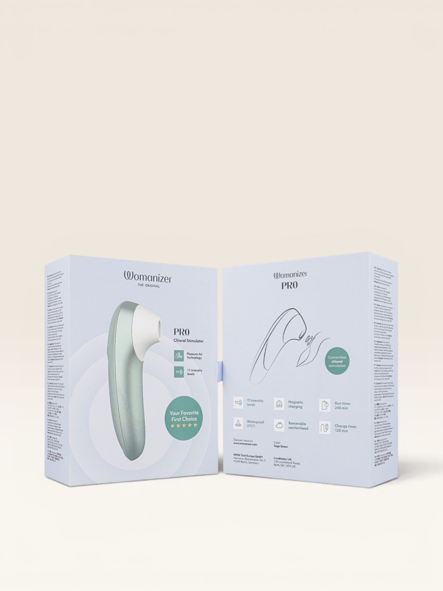 WOMANIZER - PRO VIBRANT CLITORIAL ESTIMULANTE VERDE SÁLVIA