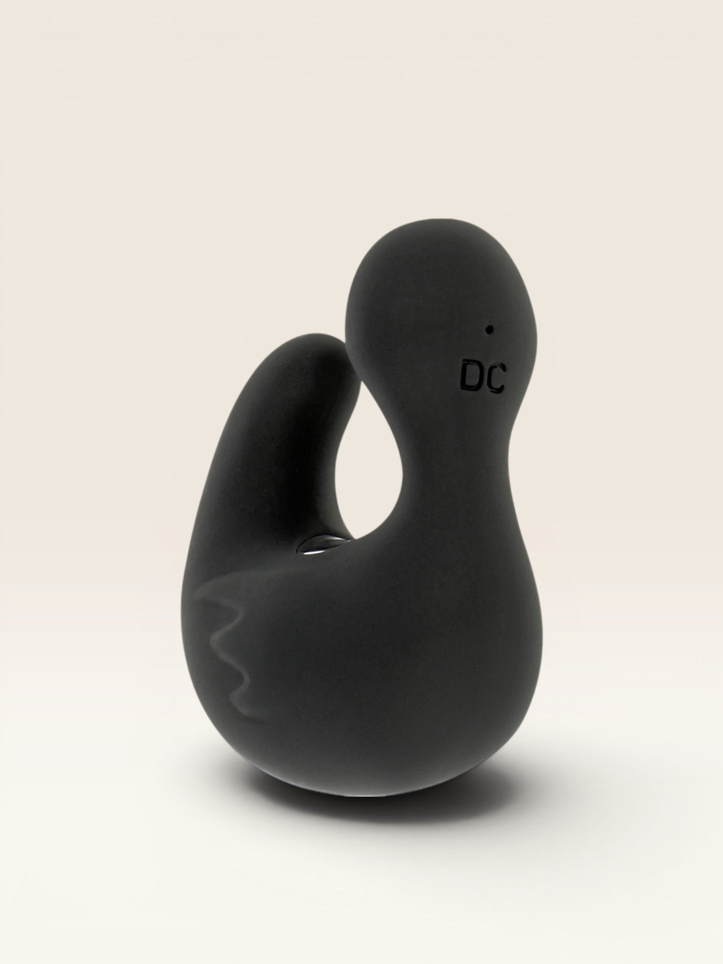 BLACK&SILVER - DEDAL DE PATO ESTIMULANTE DE SILICONE RECARREGÁVEL DUCKYMANIA