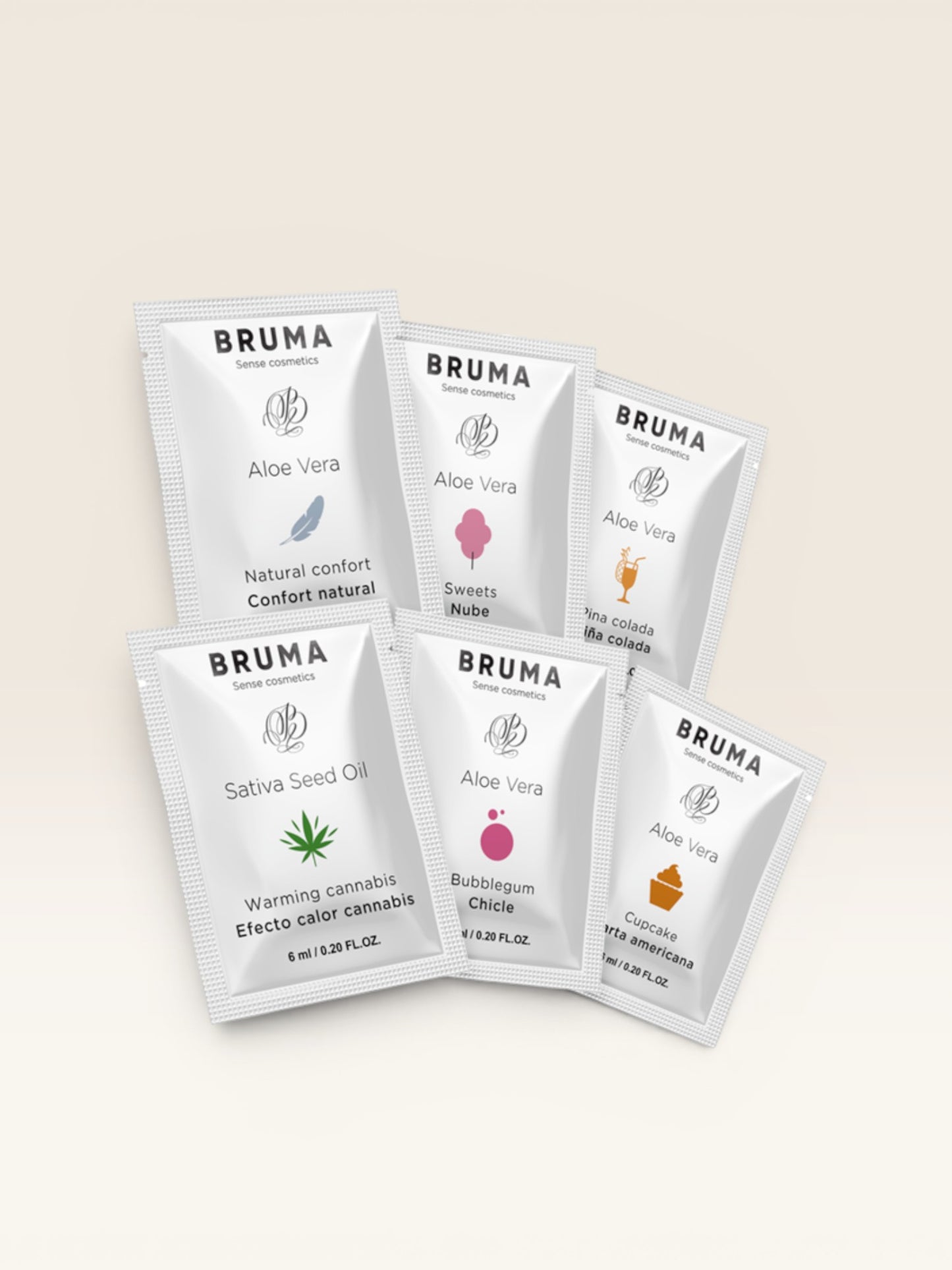 BRUMA - GEL DESLIZANTE DE ALOE VERA SABOR BUBBLEGUM 6 ML