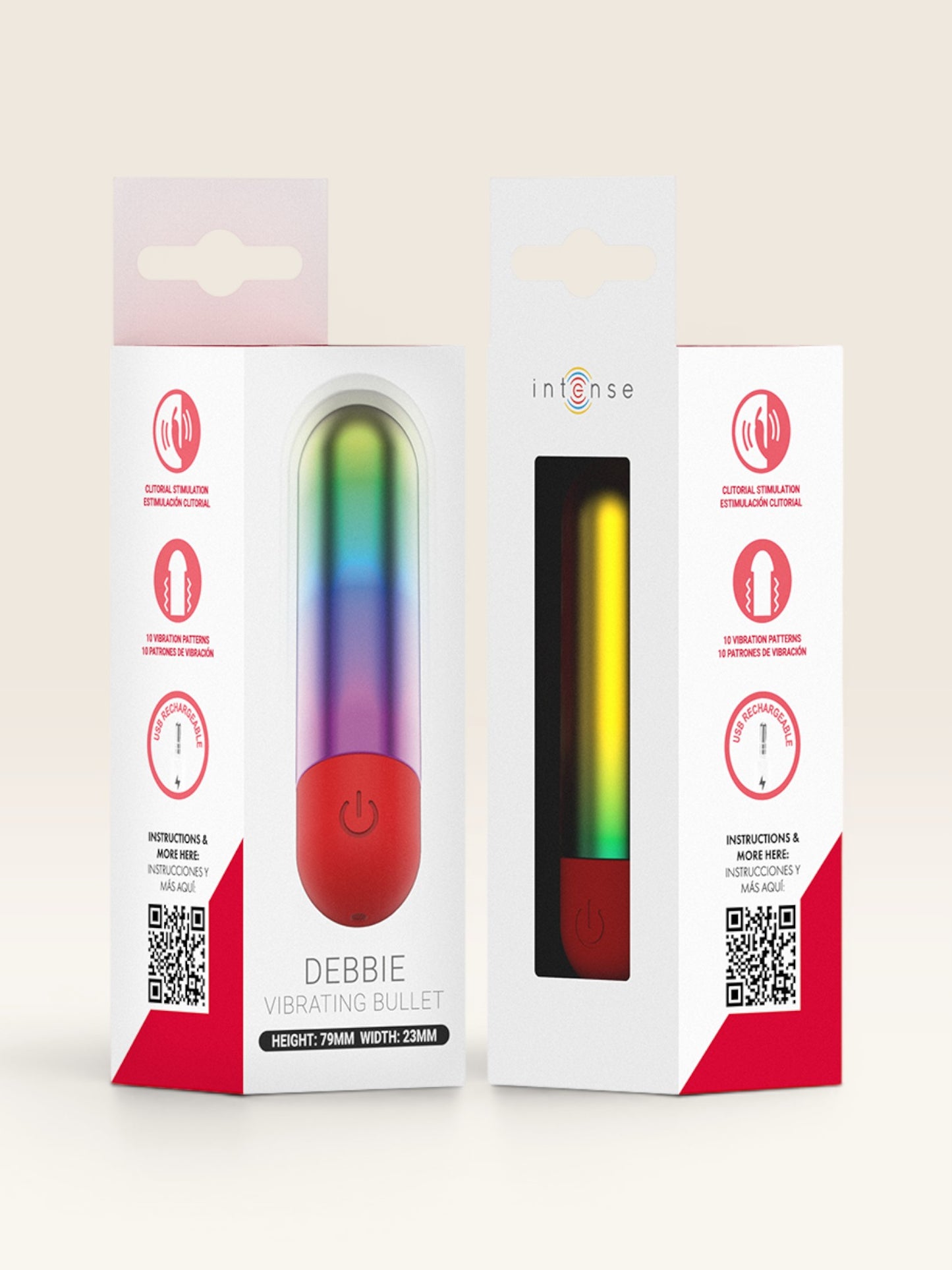 INTENSE - DEBBIE RAINBOW CLITORIS VIBRATÓRIO BULLET