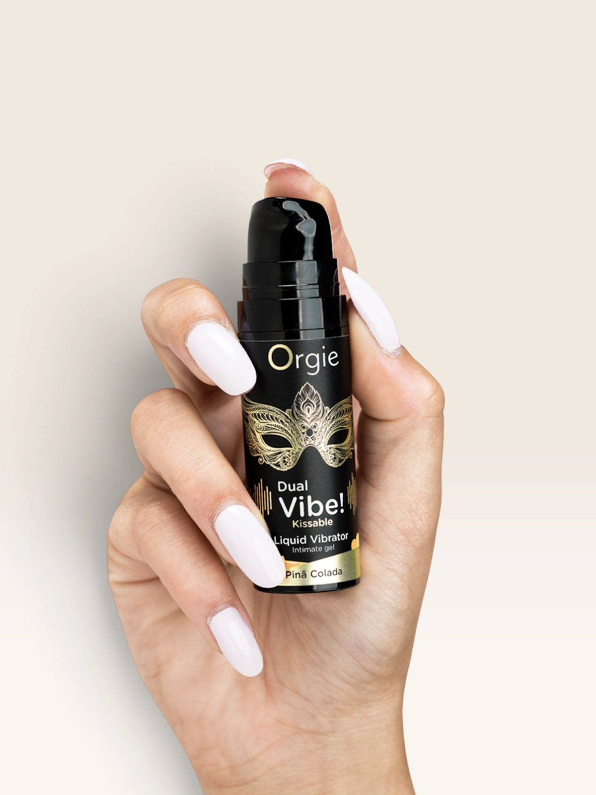 ORGIE - VIBE DUPLA! VIBRADOR LÍQUIDO BEIJÁVEL PIÑA COLADA 15 ML
