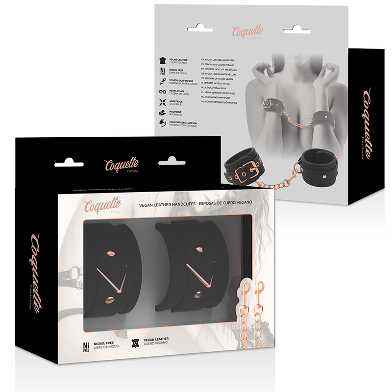 Coquette Chic Desire — Algemas de Pulso em Couro Vegano Fantasy