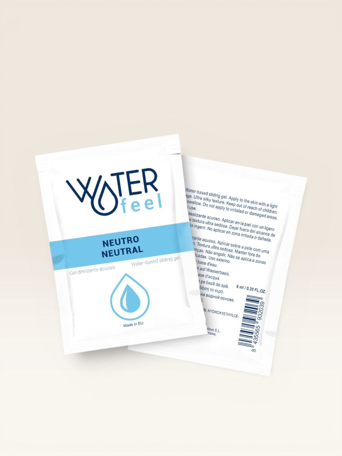 WATERFEEL - GEL DESLIZANTE NEUTRO  BASE DE GUA 6 ML
