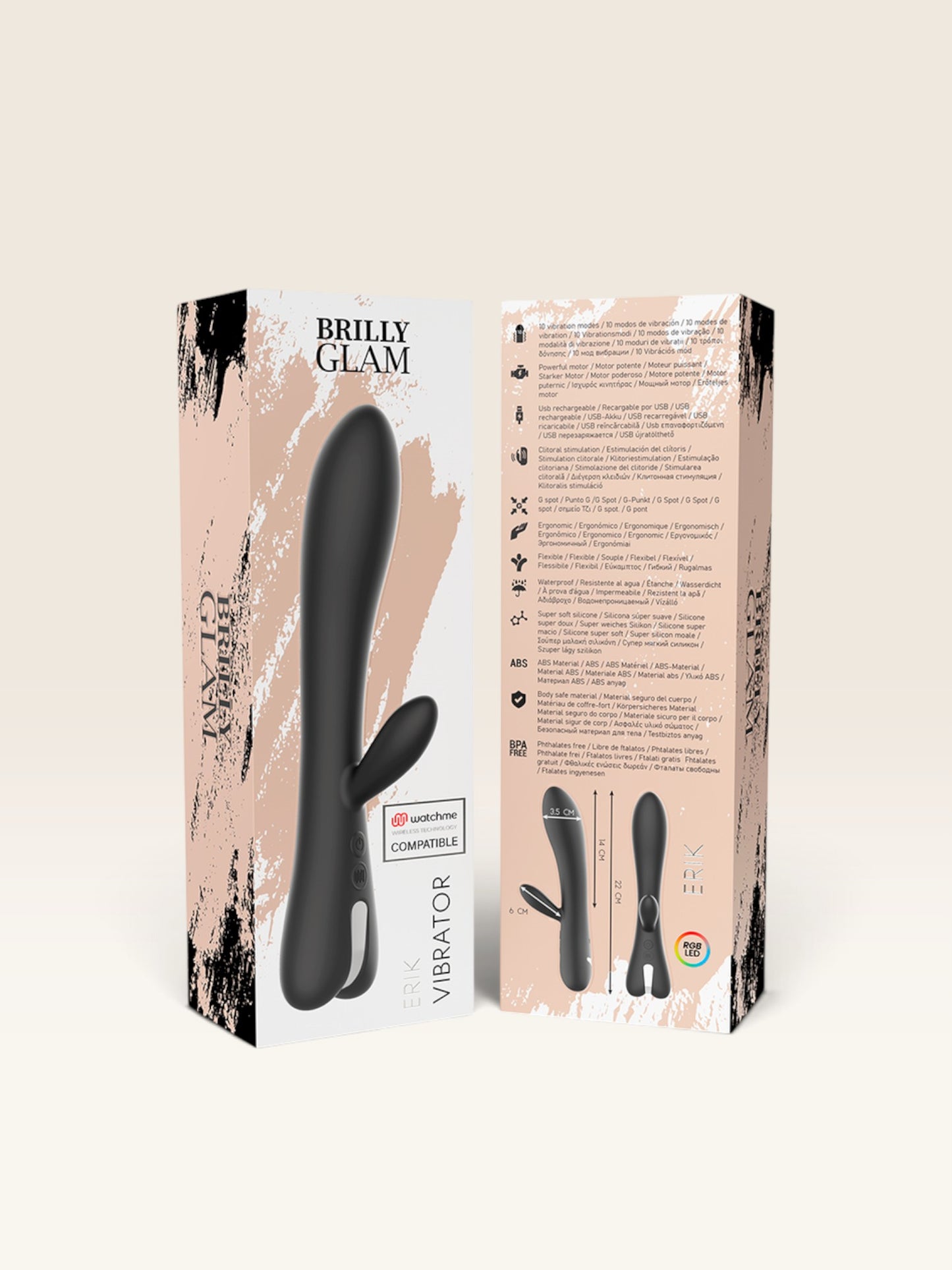 BRILLY GLAM - ERIK VIBRADOR + CONTROLO REMOTO WATCHME