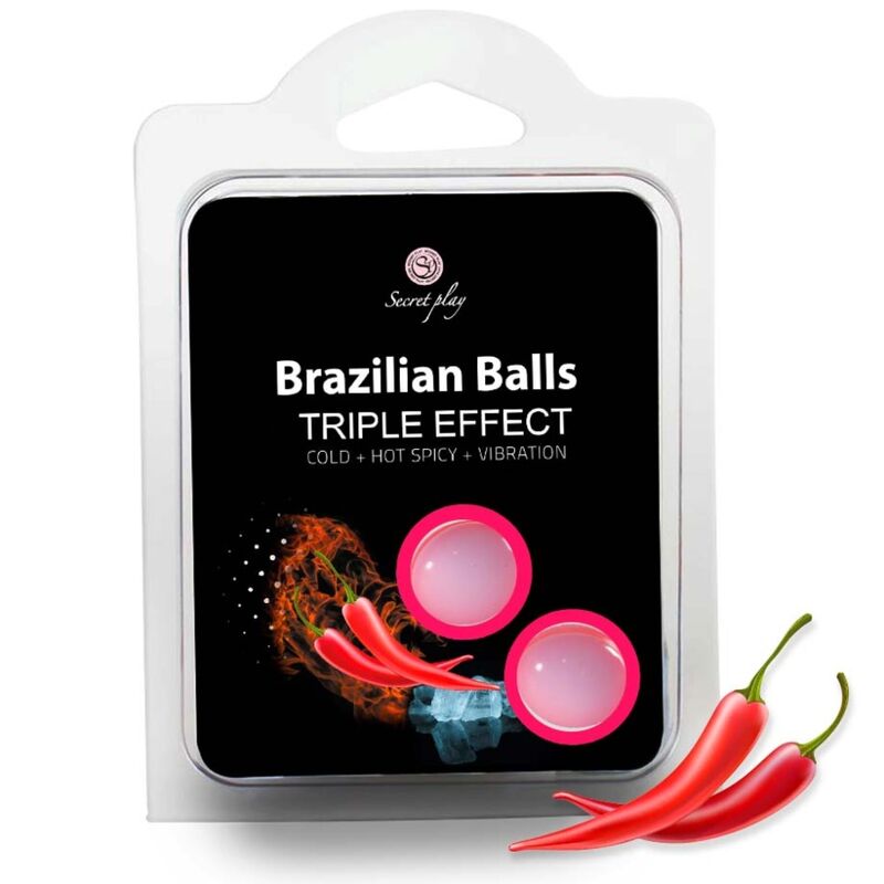SecretPlay — Conjunto 2 Bolas Brasileiras Efeito Triplo