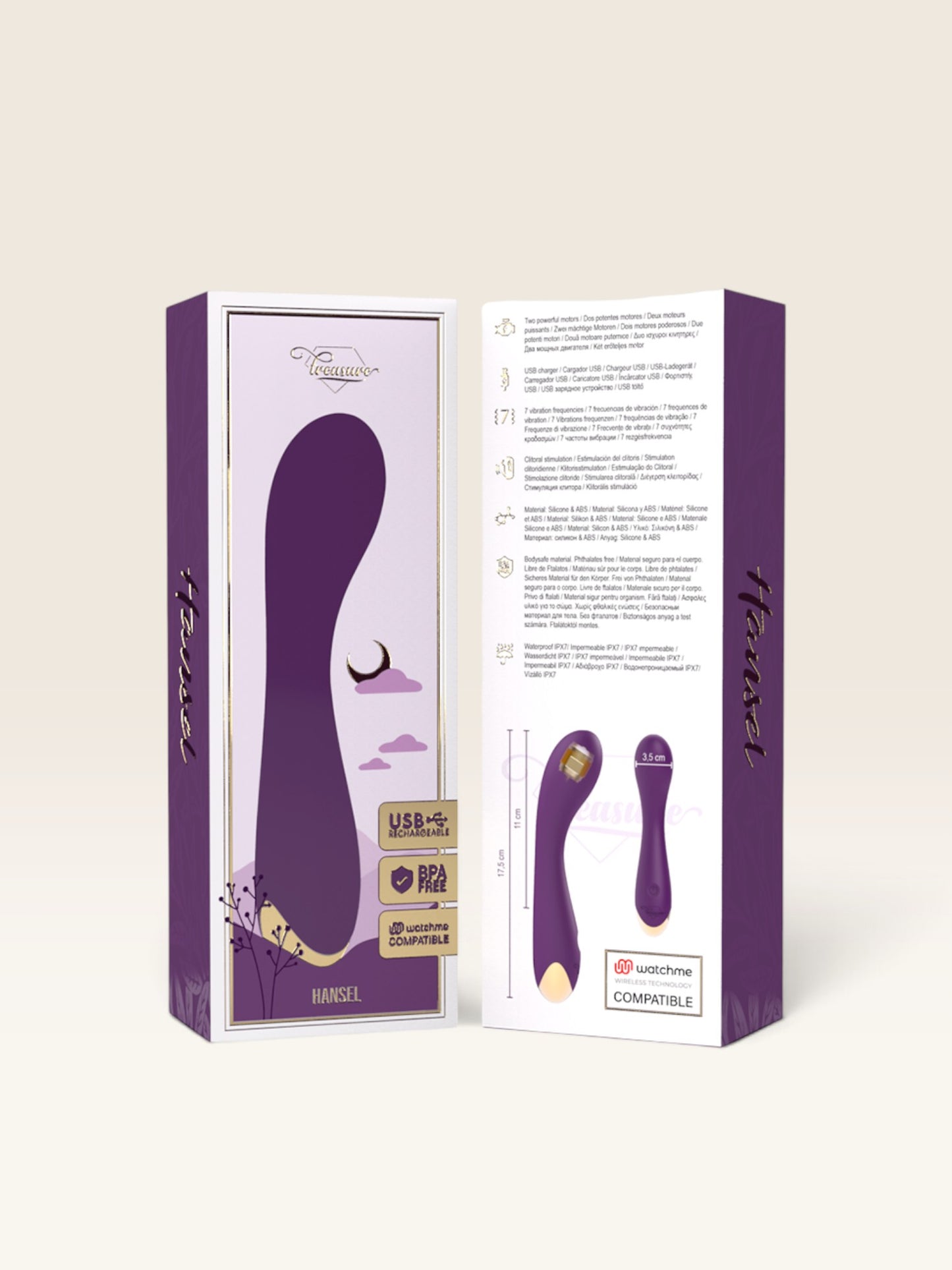 HANSEL — Vibrador Ponto G com Controlo Remoto | Treasure