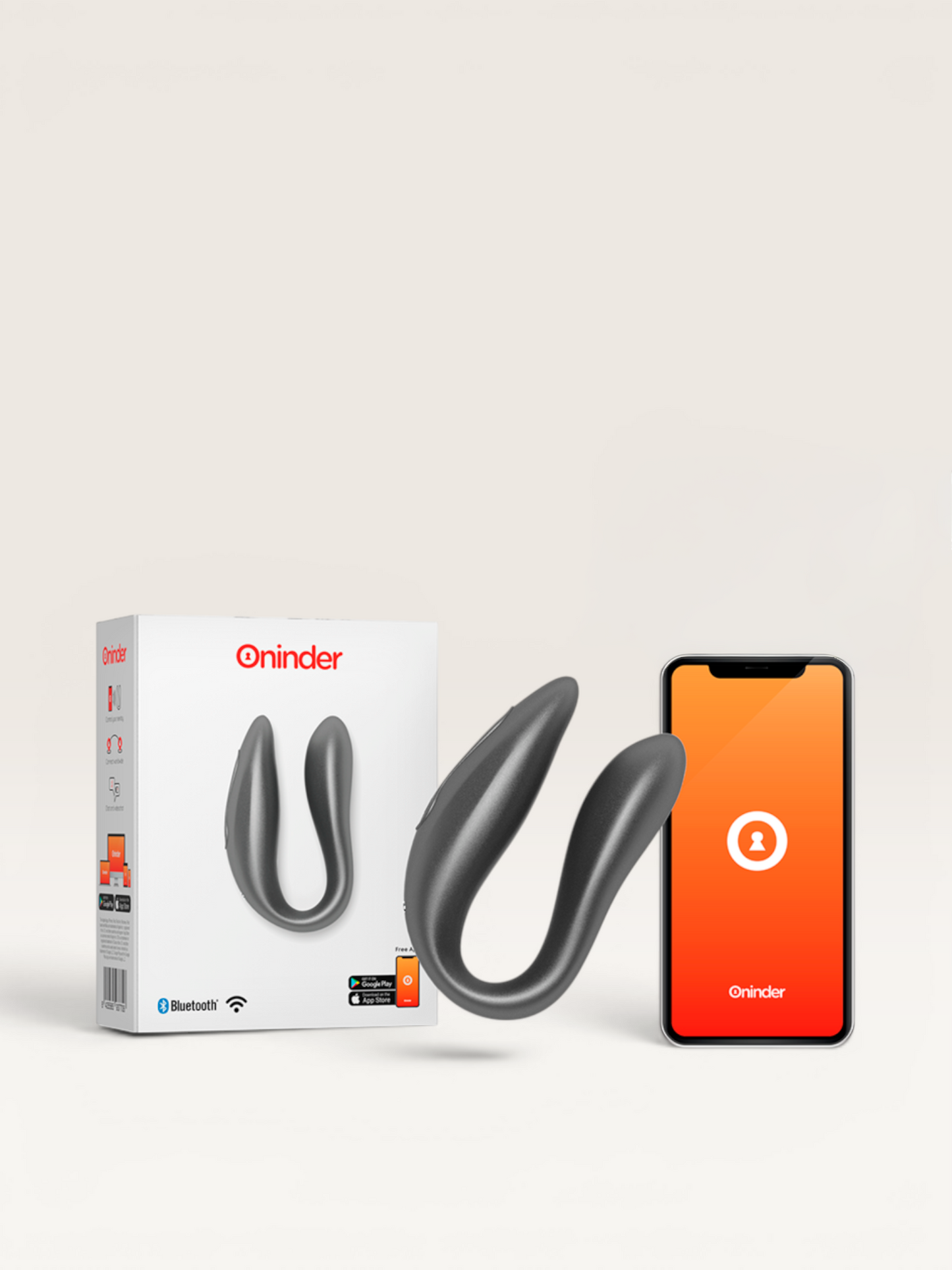 ONINDER - LISBOA G-SPOT & CLITORAL STIMULATOR BLACK - APLICAÇÃO GRATUITA