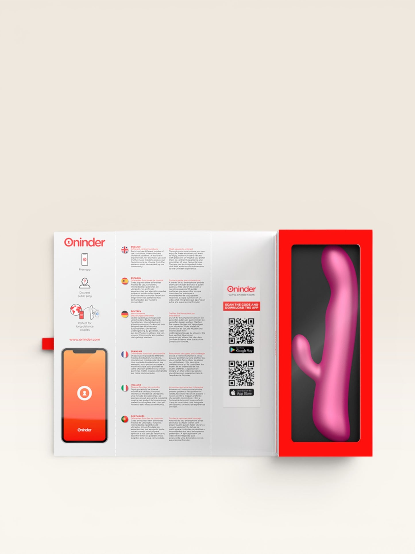 ONINDER - OSLO VIBRATION & ROTATION PINK - APLICATIVO GRATUITO