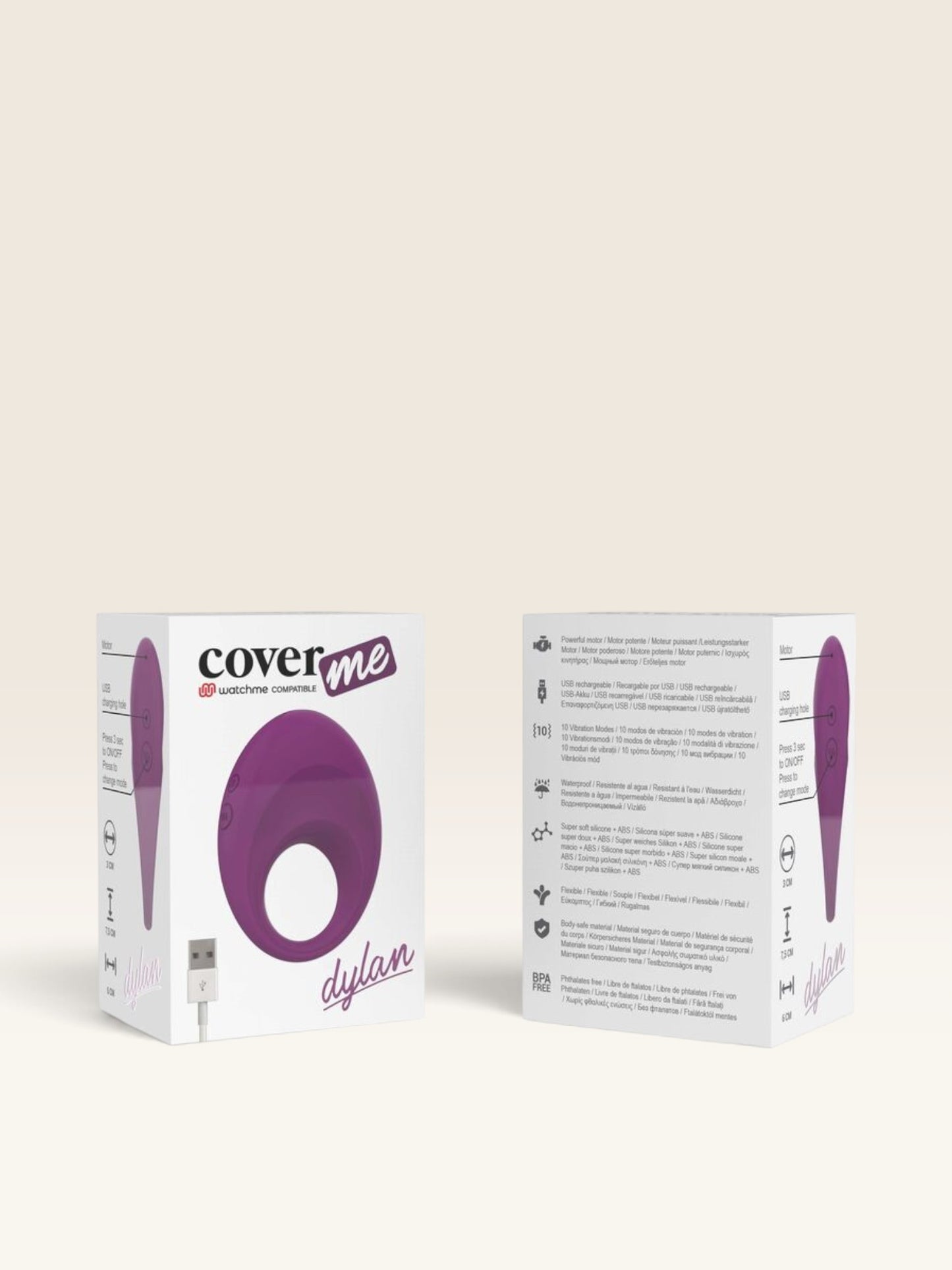COVERME - DYLAN ANEL RECARREGÁVEL + CONTROLO REMOTO WATCHME
