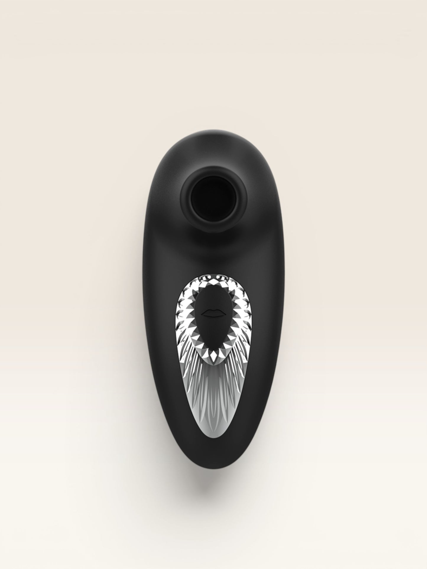BLACK&SILVER - DRAKE DELUXE SUCKING VIBE SILICONE RECARREGÁVEL PRETO