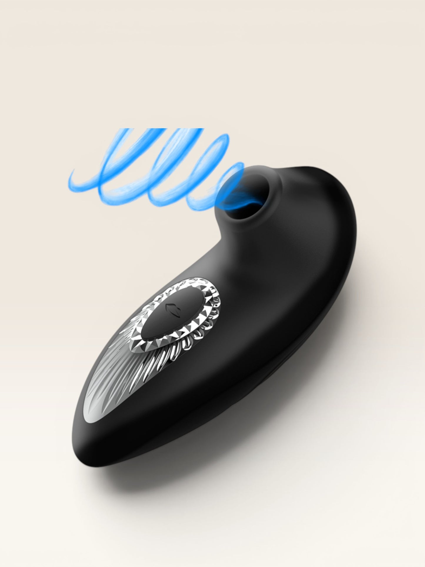 BLACK&SILVER - DRAKE DELUXE SUCKING VIBE SILICONE RECARREGÁVEL PRETO