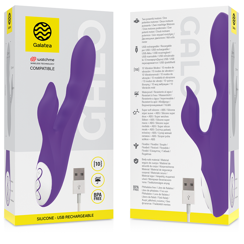GALATEA - GALO VIBRADOR ROXO + CONTROLO REMOTO WATCHME