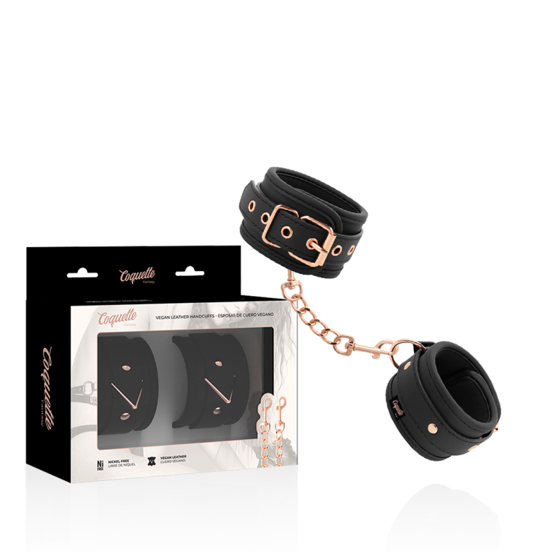 Coquette Chic Desire — Algemas de Pulso em Couro Vegano Fantasy