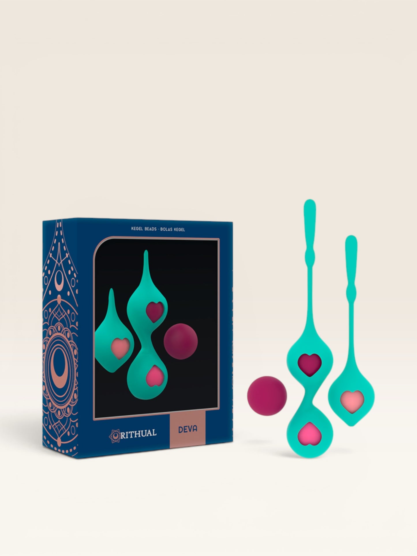 RITHUAL - CONJUNTO DE TREINAMENTO PÉLVICO DEVA AQUA GREEN