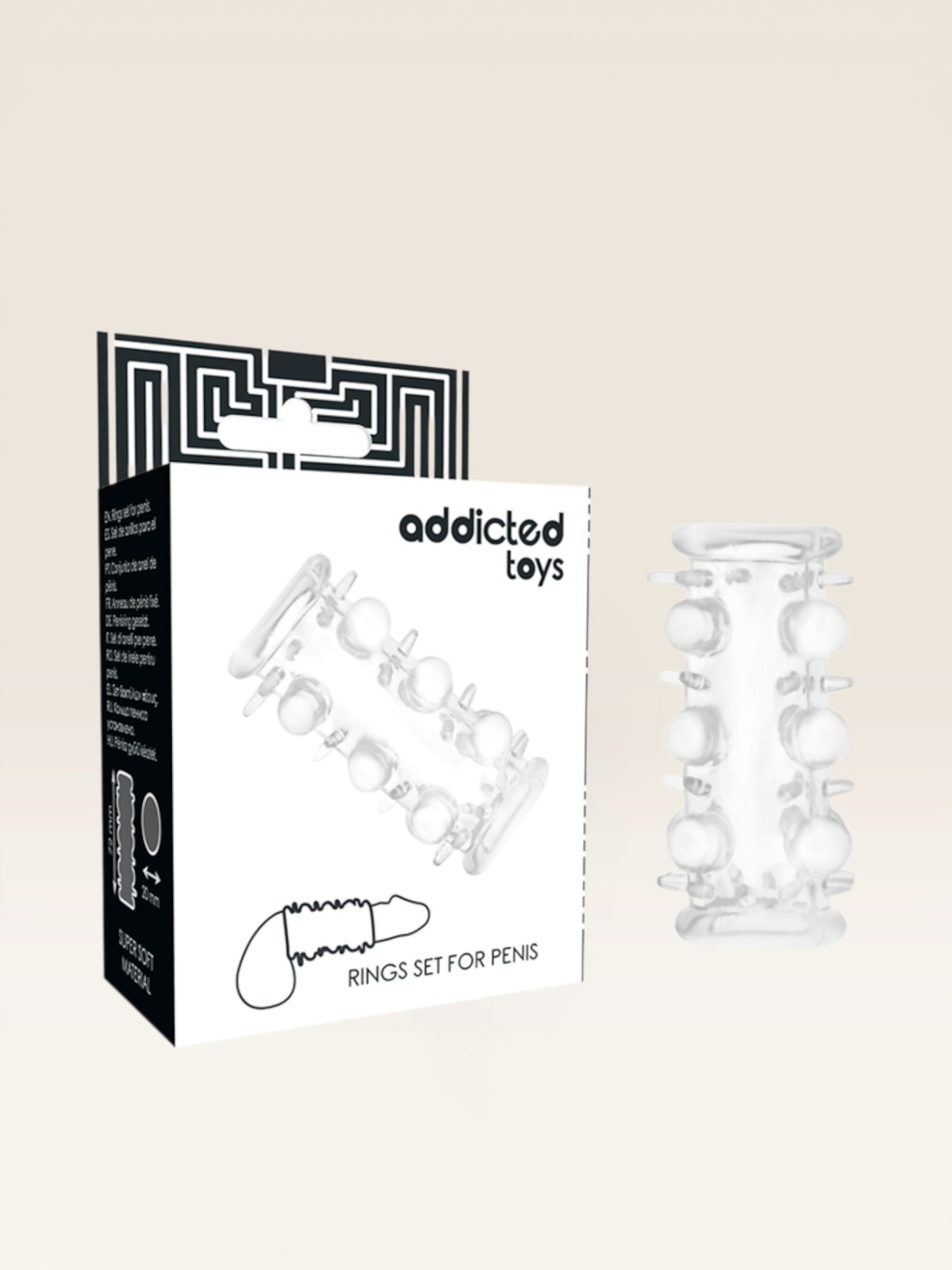 ADDICTED TOYS - PÊNIS MANGA TRANSPARENTE