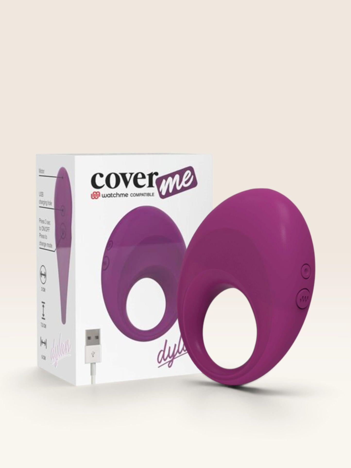 COVERME - DYLAN ANEL RECARREGÁVEL + CONTROLO REMOTO WATCHME