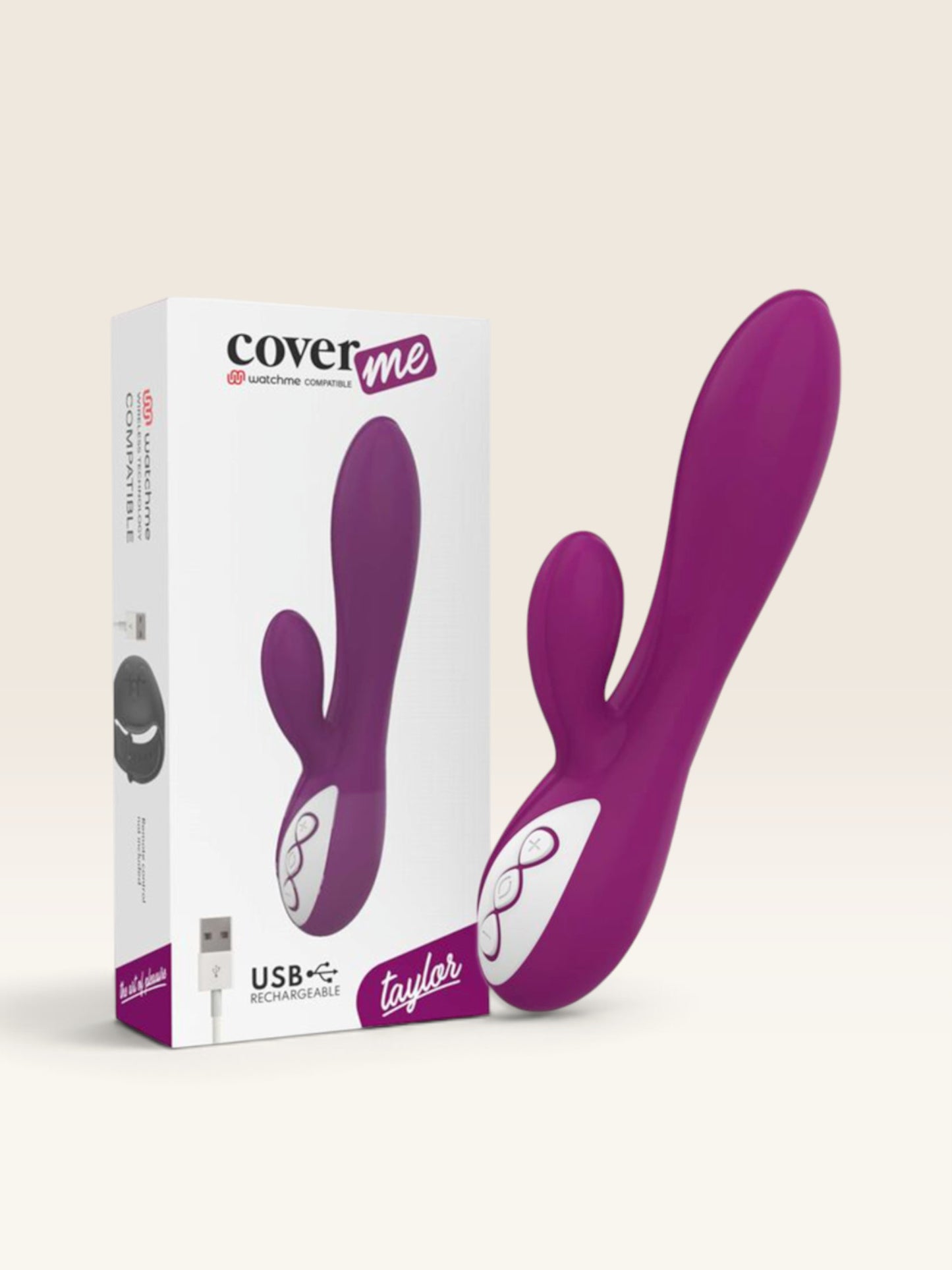 COVERME - TAYLOR VIBRADOR + CONTROLO REMOTO WATCHME