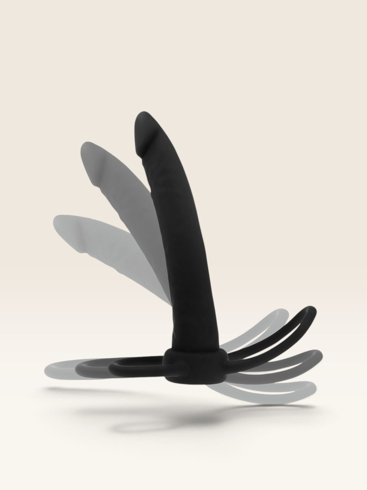 MYTHOLOGY - DILDO ANAL COBI ONYX COM ANEL DE GALO E TESTÍCULO 13 SILICONE CM