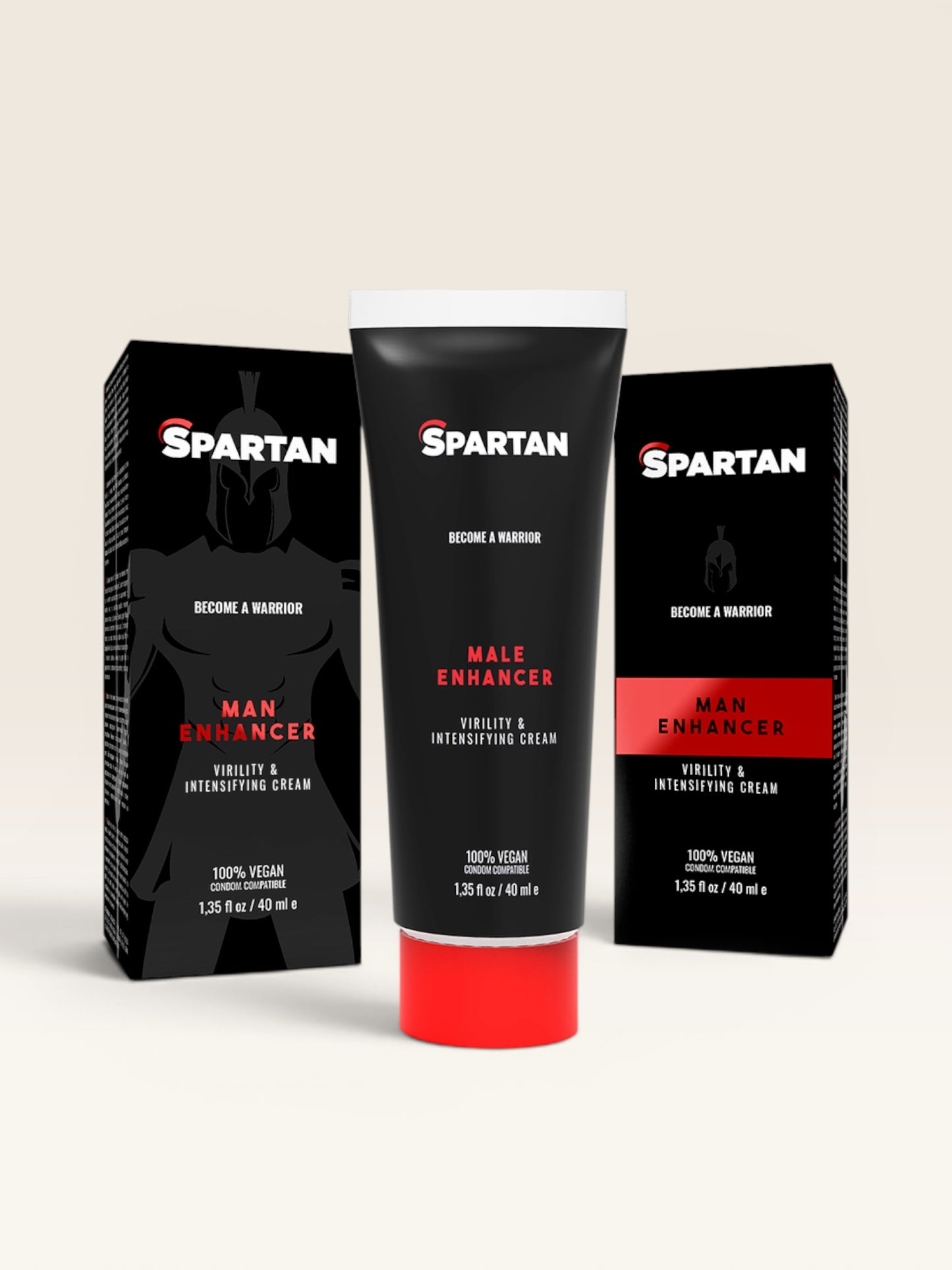 SPARTAN - GEL COUPLE VIRILIDADE E CREME INSENSIFICANTE 100% VEGANO
