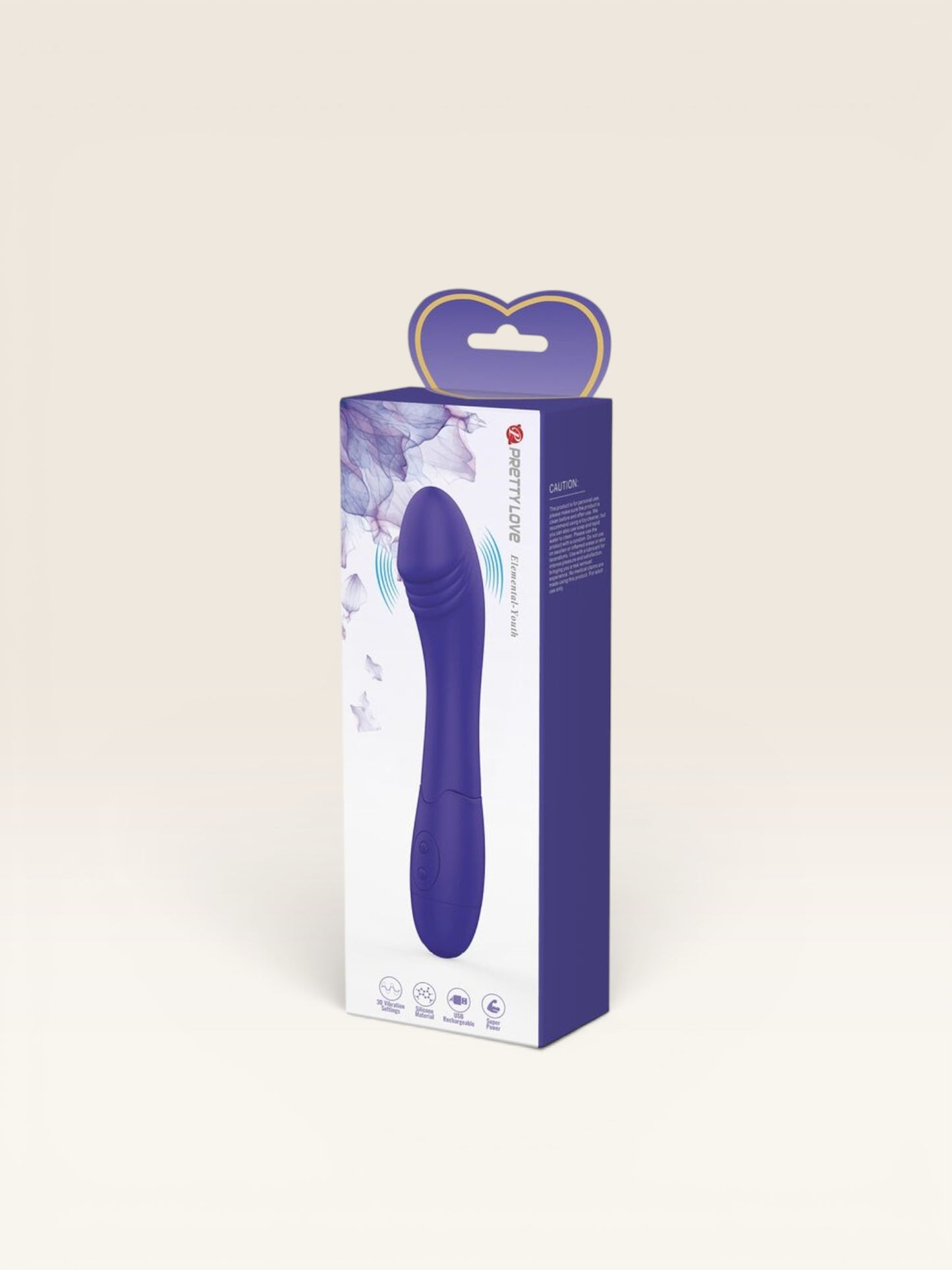 PRETTY LOVE - ELEMENTAL YOUTH VIOLETA VIBRADOR DILDO