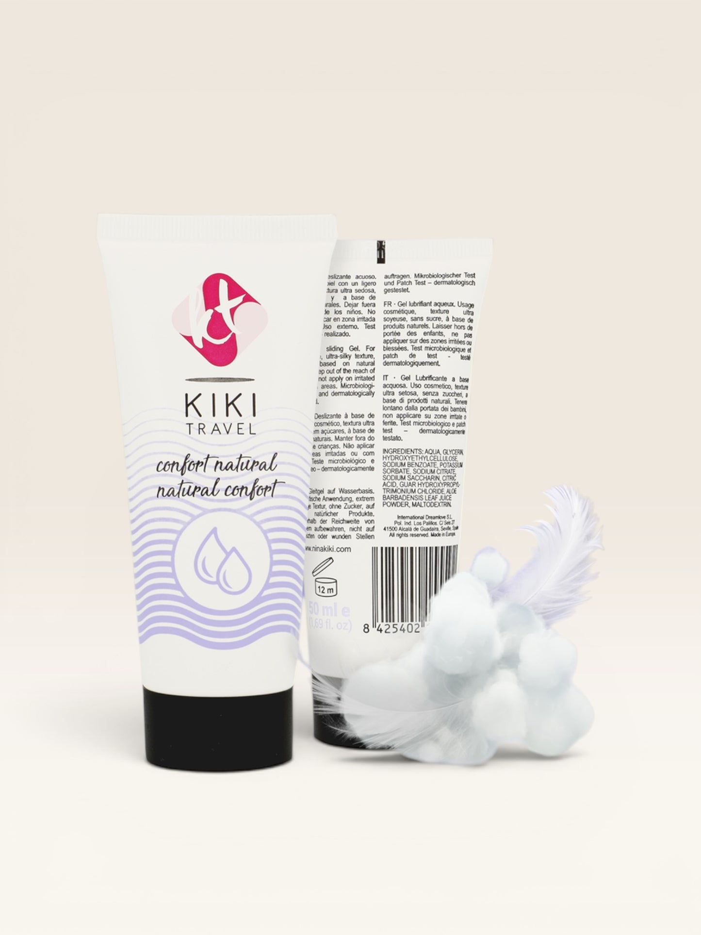 KIKÍ TRAVEL - CONFORT LUBRIFICANTE NATURAL 50 ML