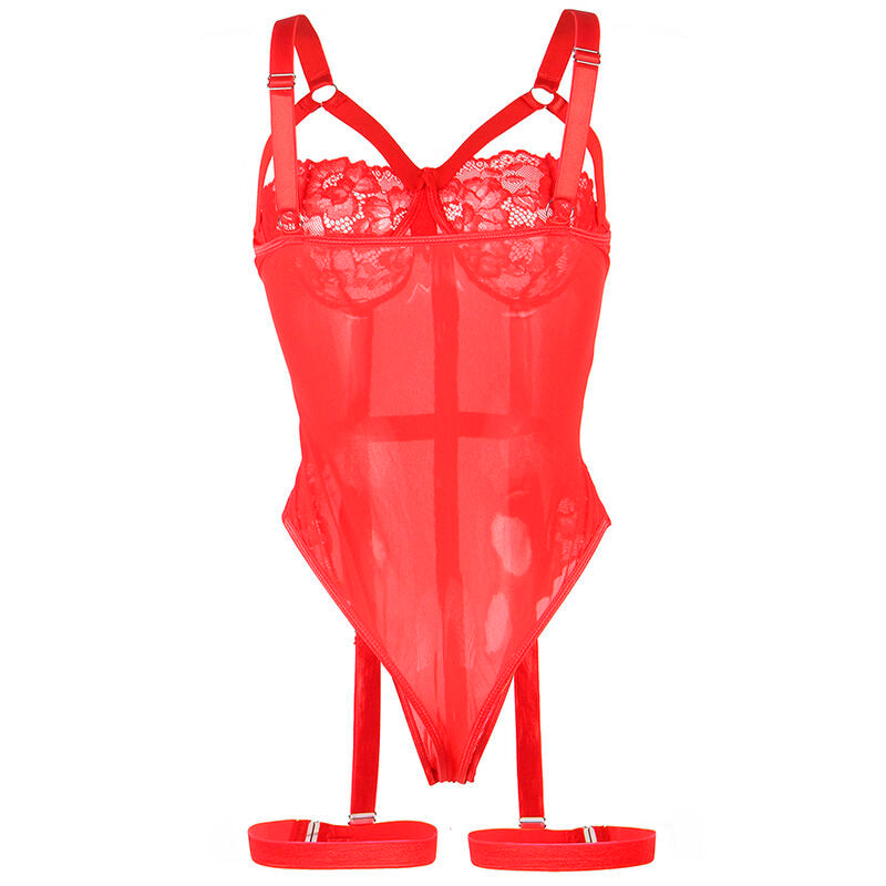 Subblime — Teddy com Liga e Argola na Perna Vermelho