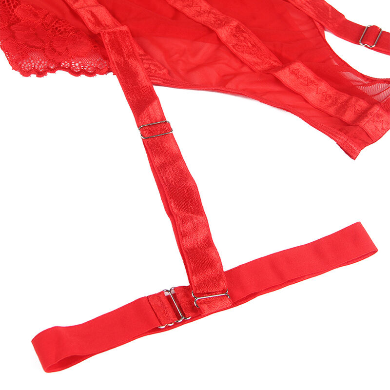 Subblime — Teddy com Liga e Argola na Perna Vermelho