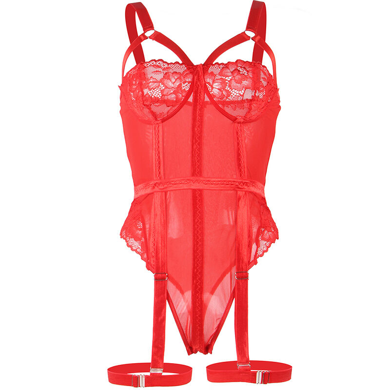 Subblime — Teddy com Liga e Argola na Perna Vermelho