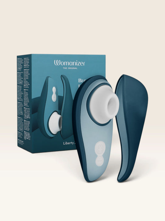 WOMANIZER - LIBERTY 2 ESTIMULADOR DE CLITÓRIS E SUCÇÃO AZUL