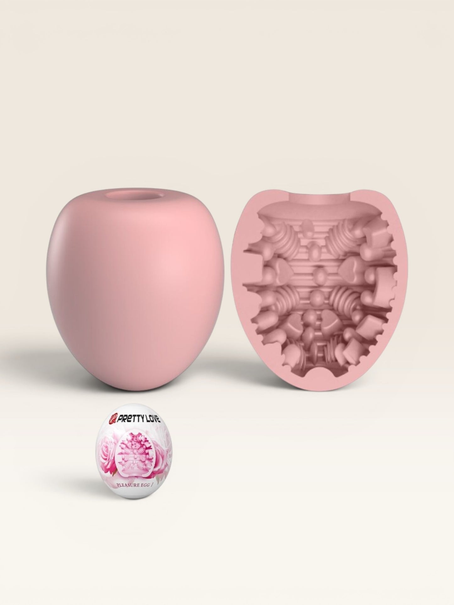 PRETTY LOVE - MASTURBADOR MASCULINO ROSA OVO