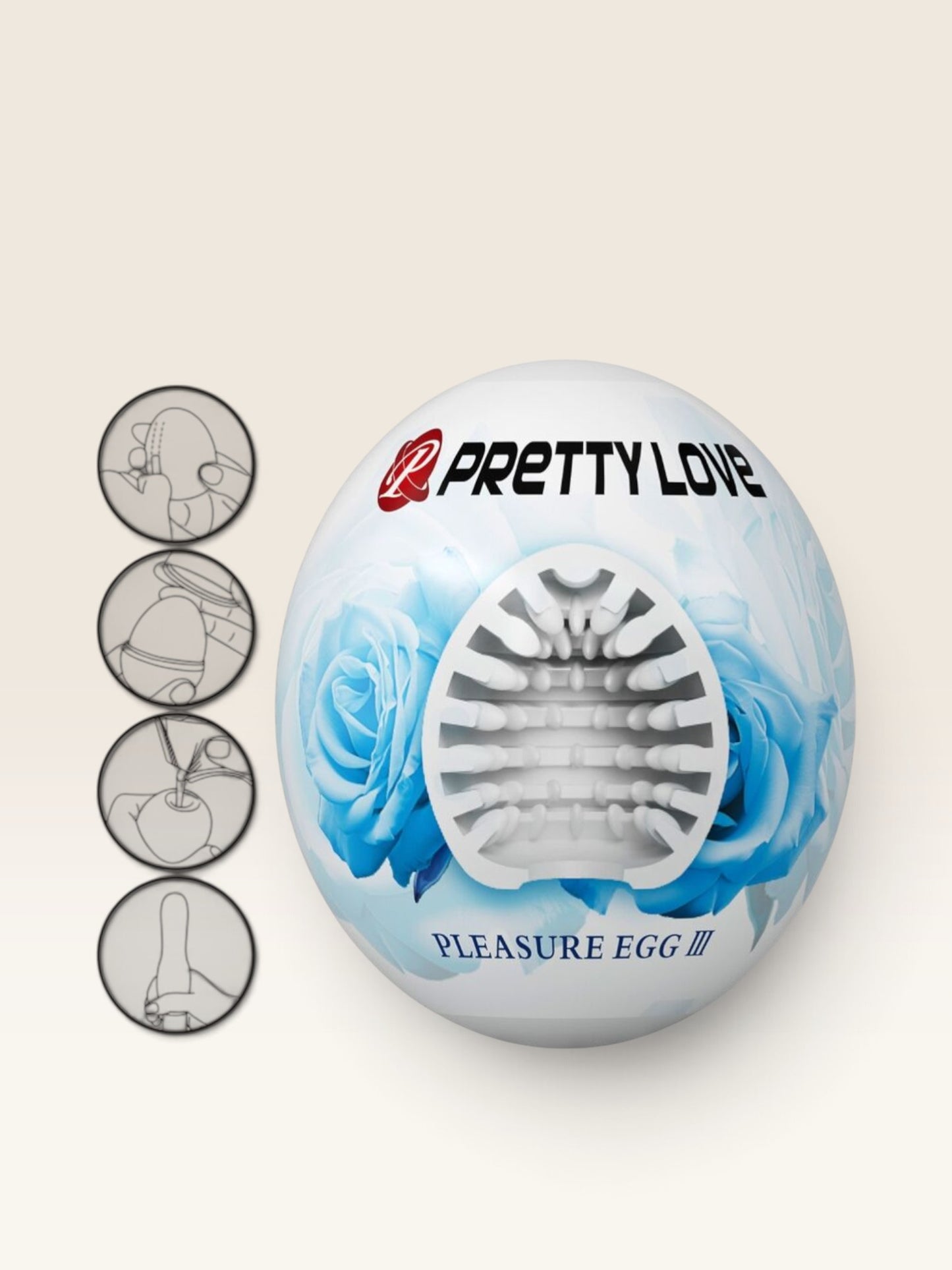 PRETTY LOVE - MASTURBADOR MASCULINO CLARINHA DE OVO