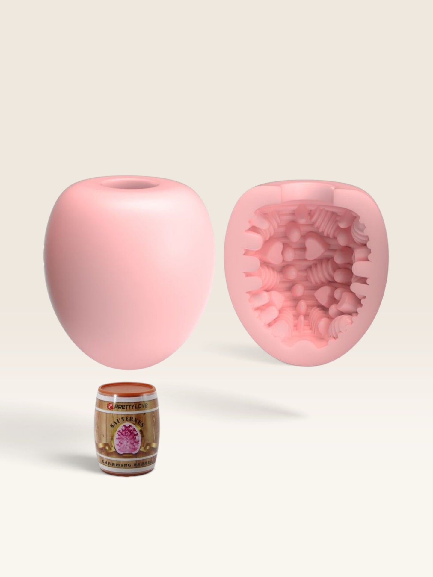 PRETTY LOVE - MASTURBADOR MASCULINO OVO ROSA MODELO 2