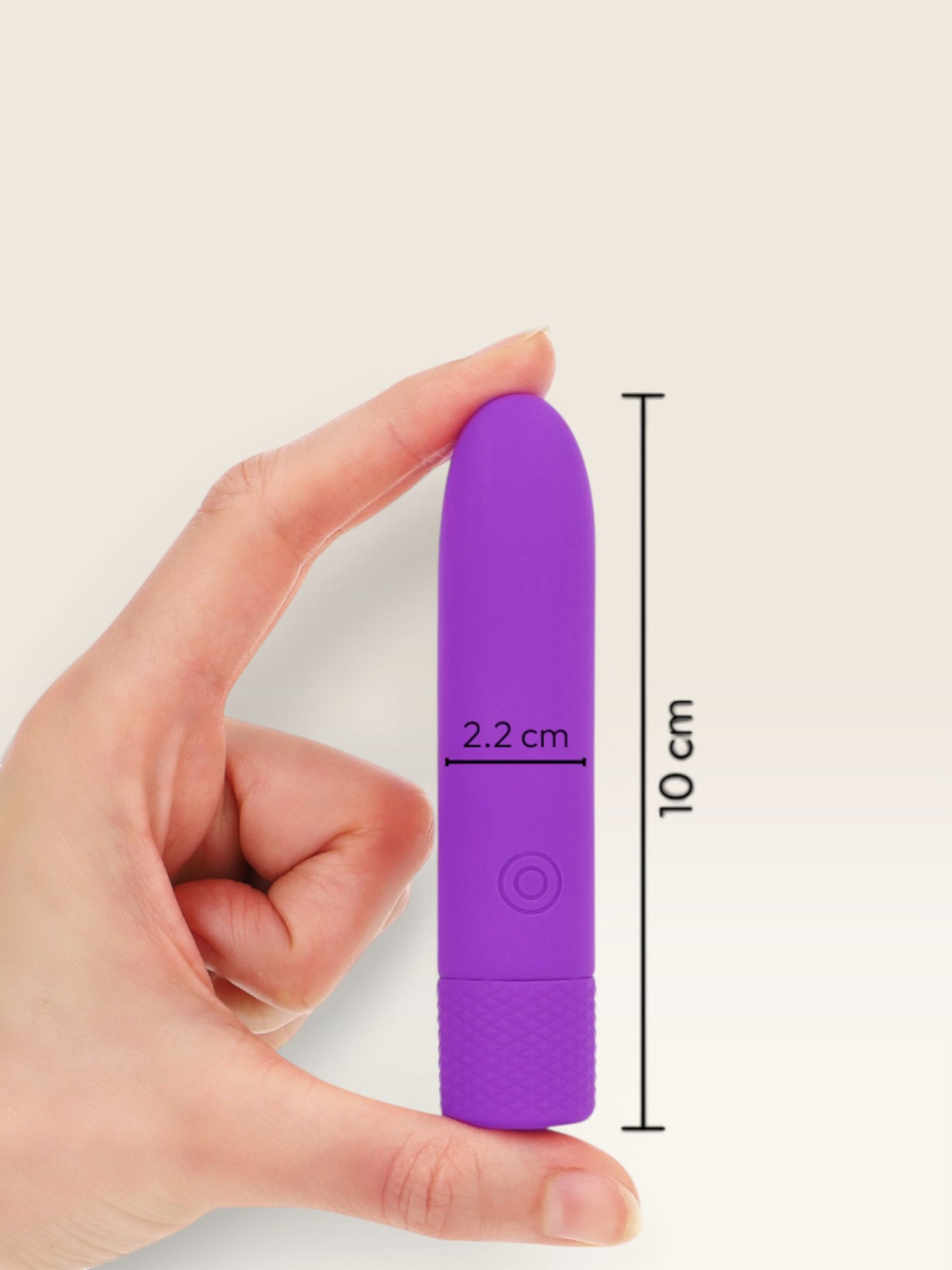 INTENSE - SYMONE  USB RECARREGÁVEL VIBRATÓRIA BULLET 8 VIBRAÇÕES ROXO 10 X 2,2 CM