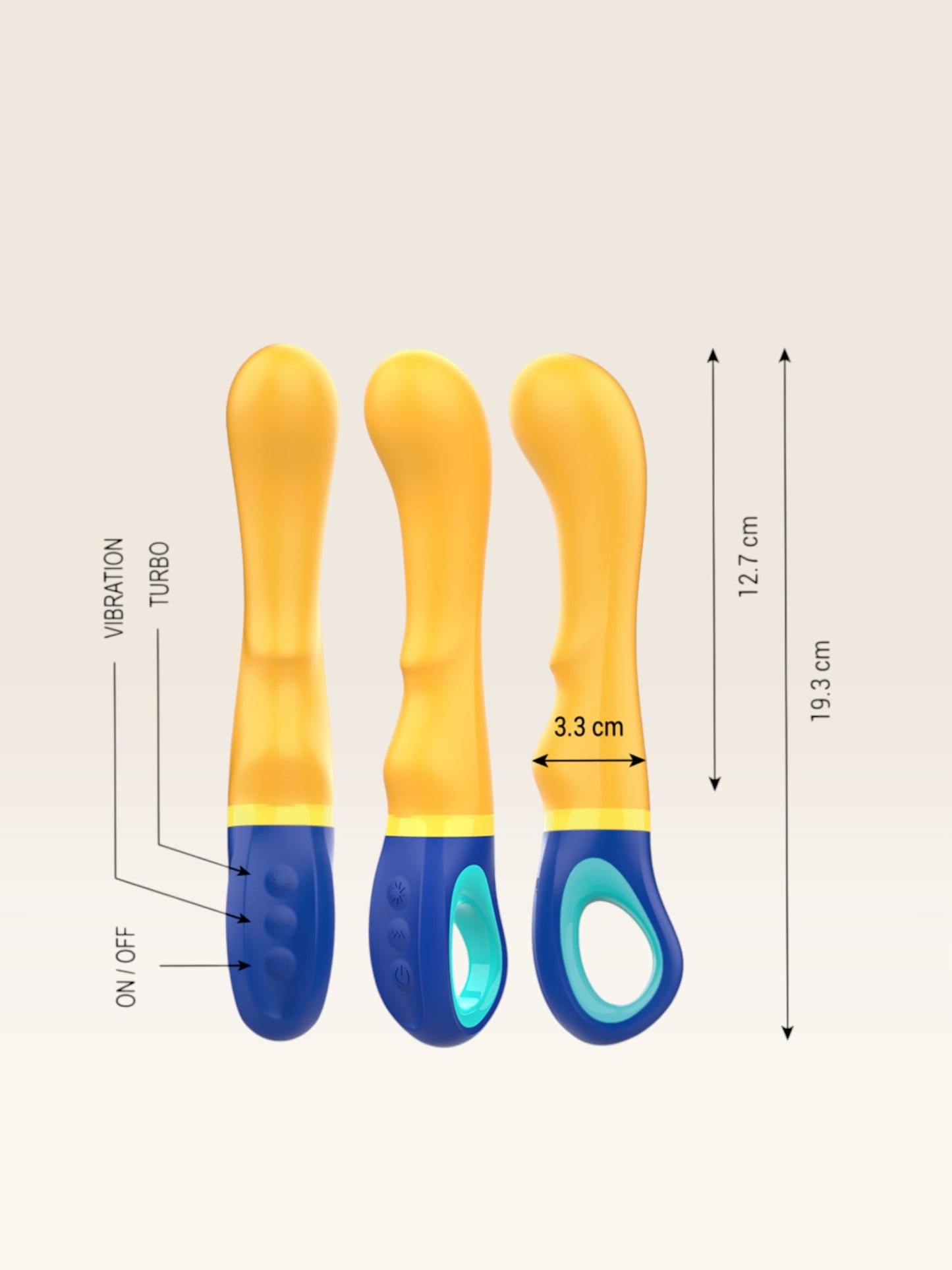 VIBRADOR INTENSO - SHAGGY AMARELO G-SPOT