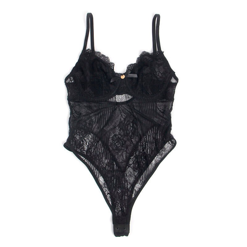 Subblime — Body de Renda com Fecho na Base Preto S/M