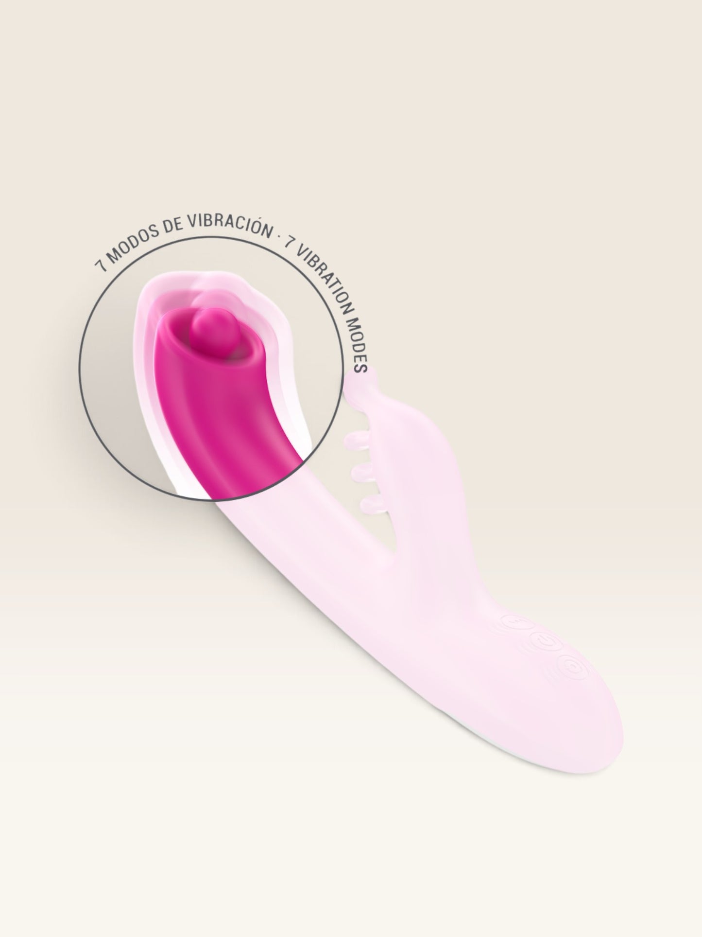 INTENSE - CHRISTINA MULTIFUNCIONAL RABBIT VIBRADOR 22,5 CM ROSA