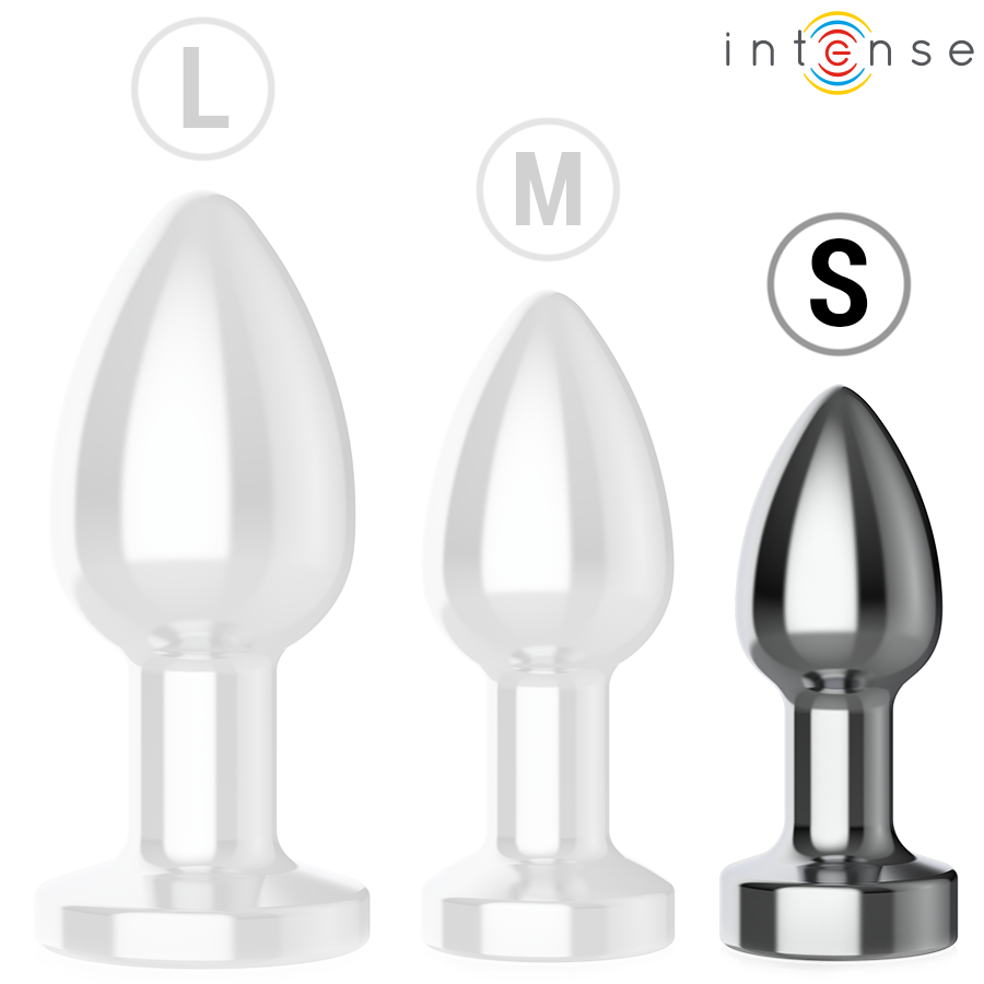 INTENSE - PLUG ANAL 10 VIBRAÇÕES METAL COM CONTROLE REMOTO S