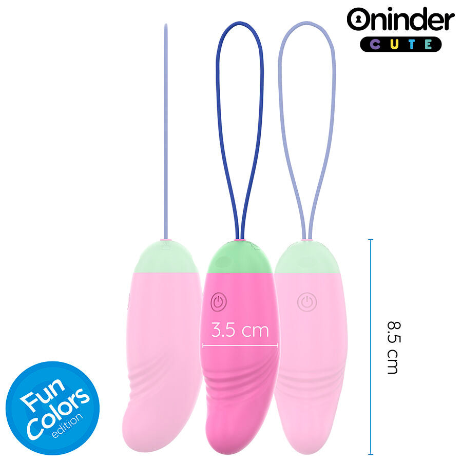 ONINDER CUTE - OVO DE SILICONE VIBRATÓRIO E GIRATÓRIO 360° PARA PRAZER E AMOR - APLICATIVO GRATUITO GLOBAL