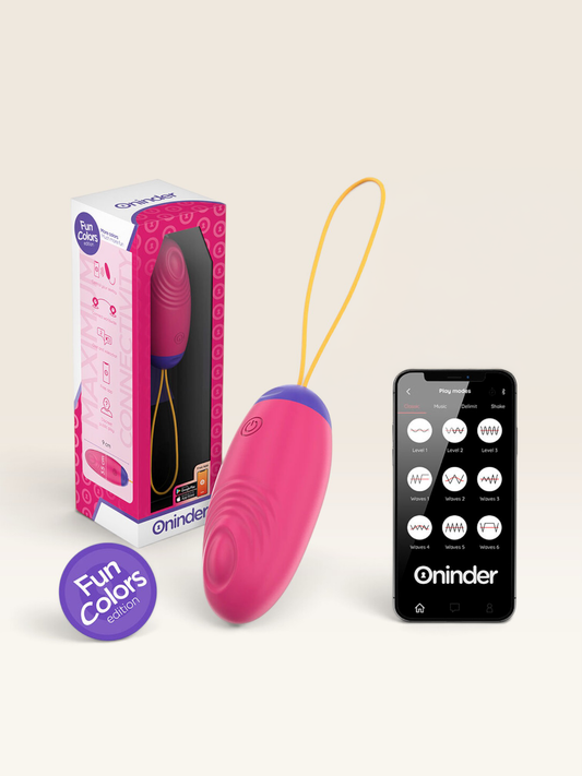 ONINDER CUTE - OVO DE SILICONE COM VIBRAÇÕES PARA PRAZER E AMOR - APLICATIVO GRATUITO GLOBAL
