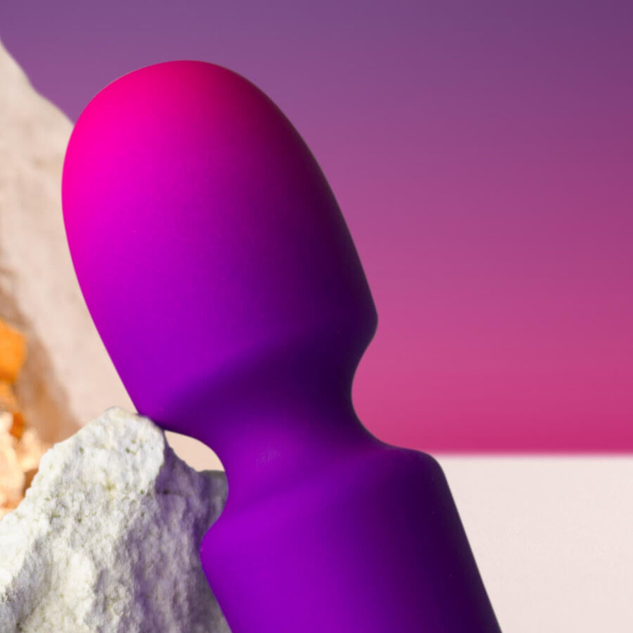 ROCKS-OFF - GLO-GIRL VIBRADOR WAND MINI ROXO