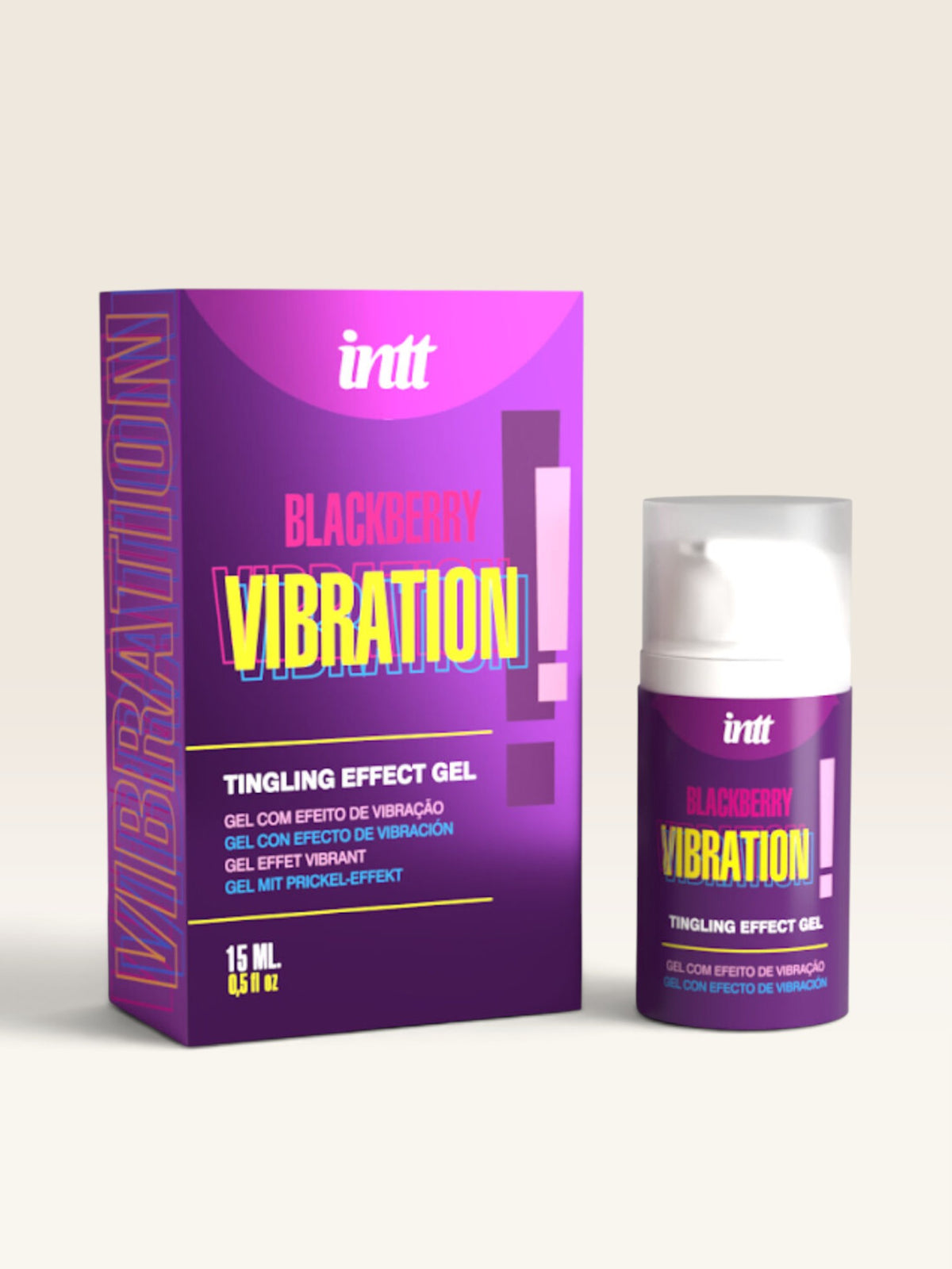 INTT RELEASES - GEL VIBRANTE LÍQUIDO SABOR AMORA 15 ML
