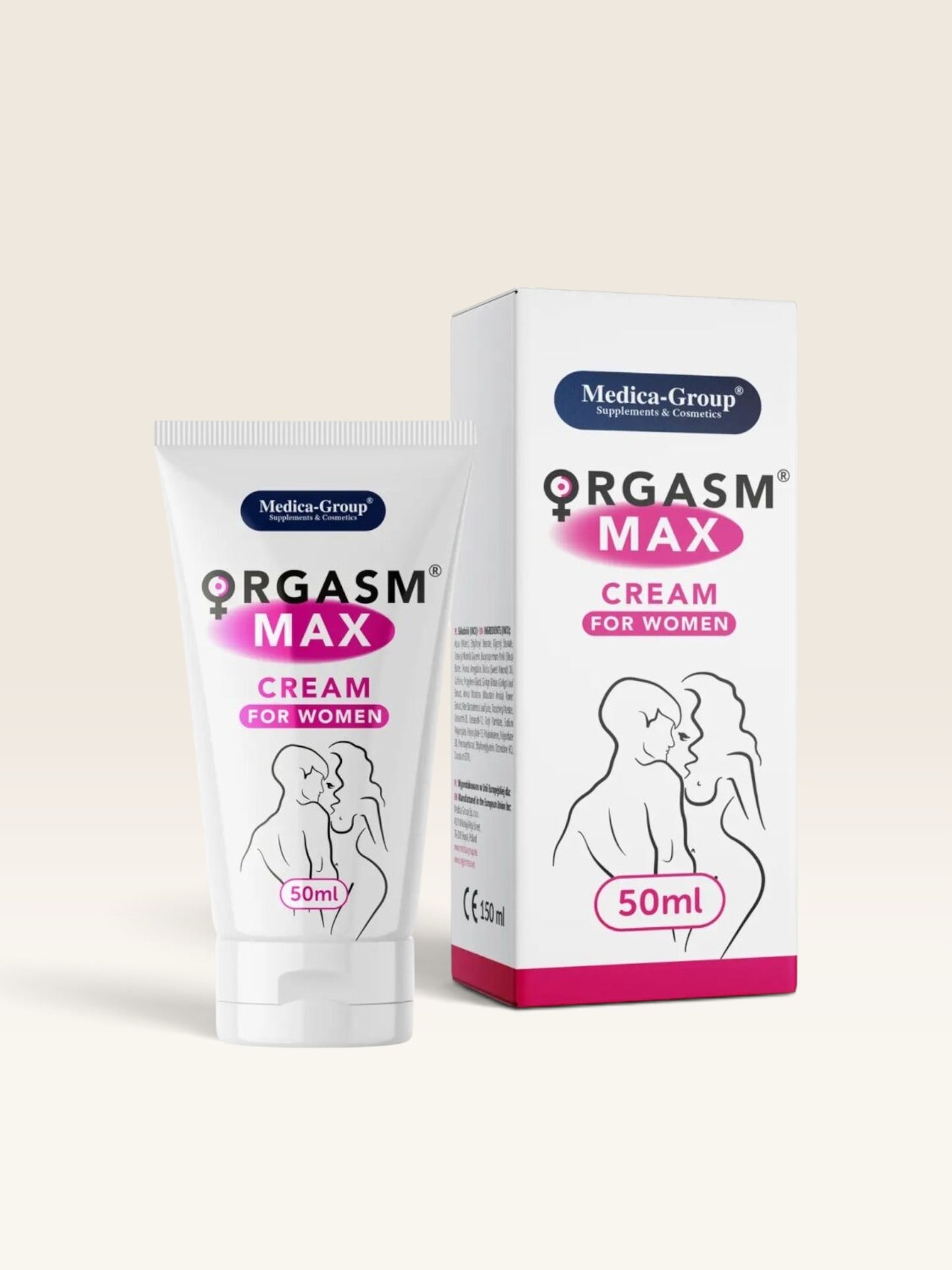 CREME ÍNTIMO ORGASM MAX PARA MULHERES 50 ML - MEDICA GROUP