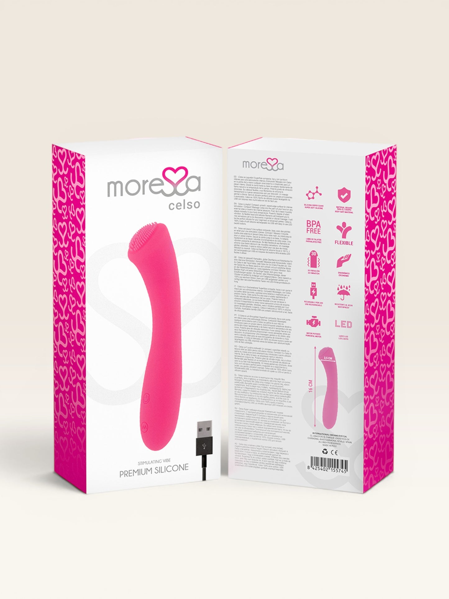 MORESSA - CELSO PREMIUM SILICONE RECARREGVEL