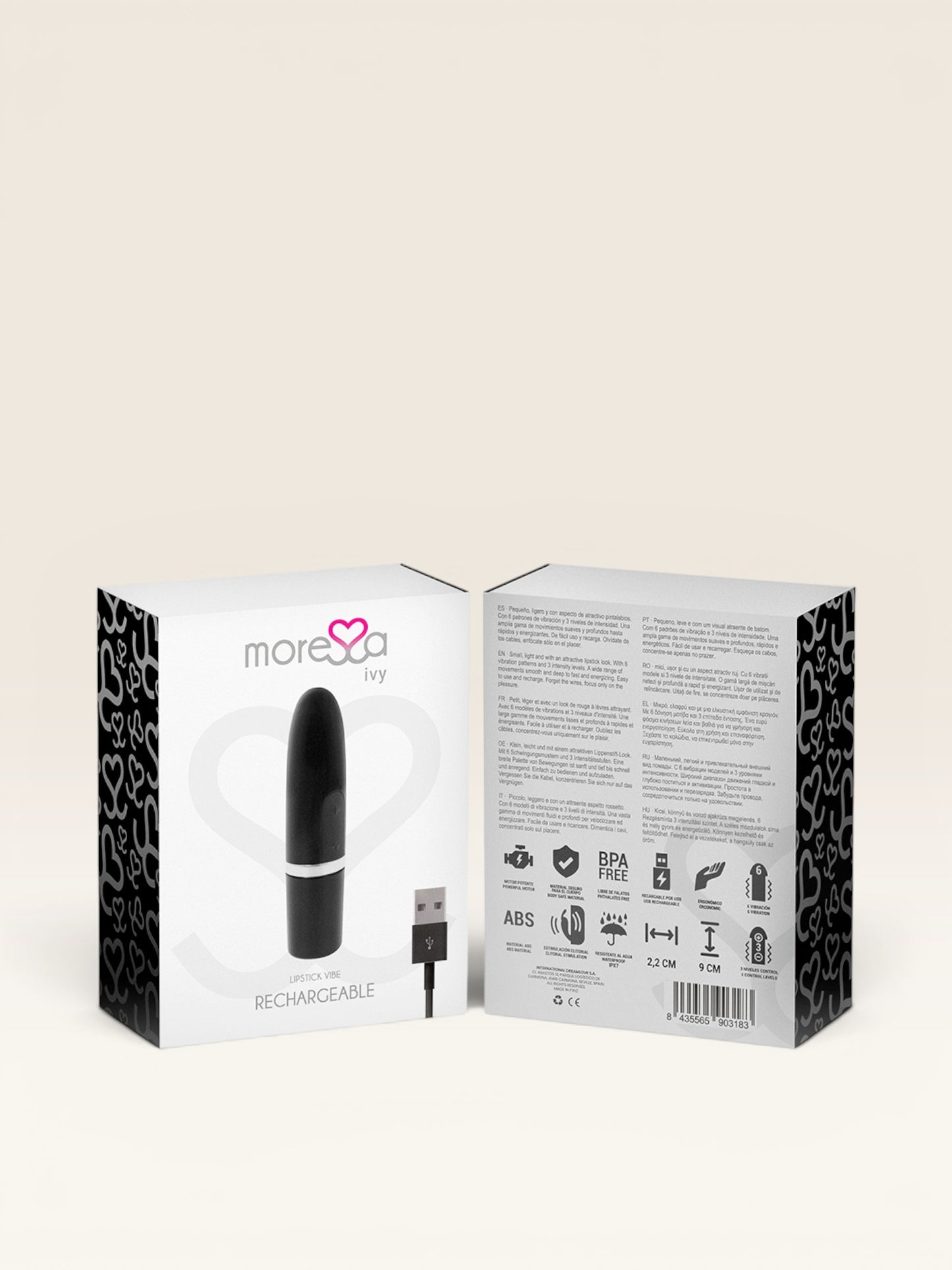 MORESSA - IVY VIBRADOR ESTIMULADOR VIAGEM PRETO