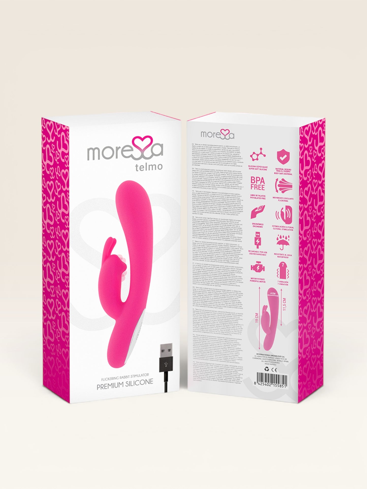 MORESSA - TELMO PREMIUM SILICONE RECARREGVEL