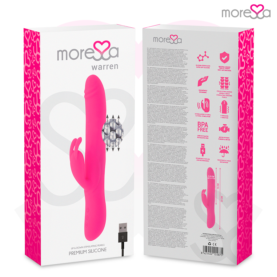 MORESSA - WARREN PREMIUM SILICONE RECARREGVEL