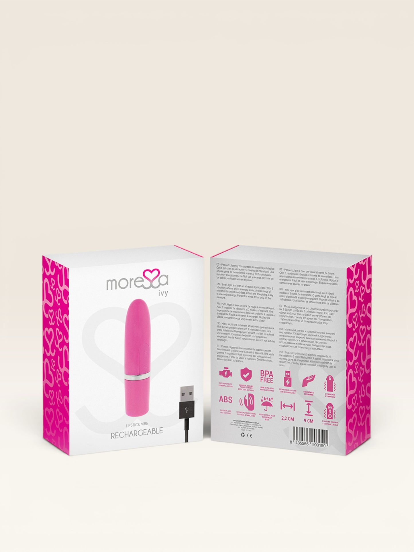 MORESSA - IVY VIBRADOR ESTIMULADOR VIAGEM ROSA