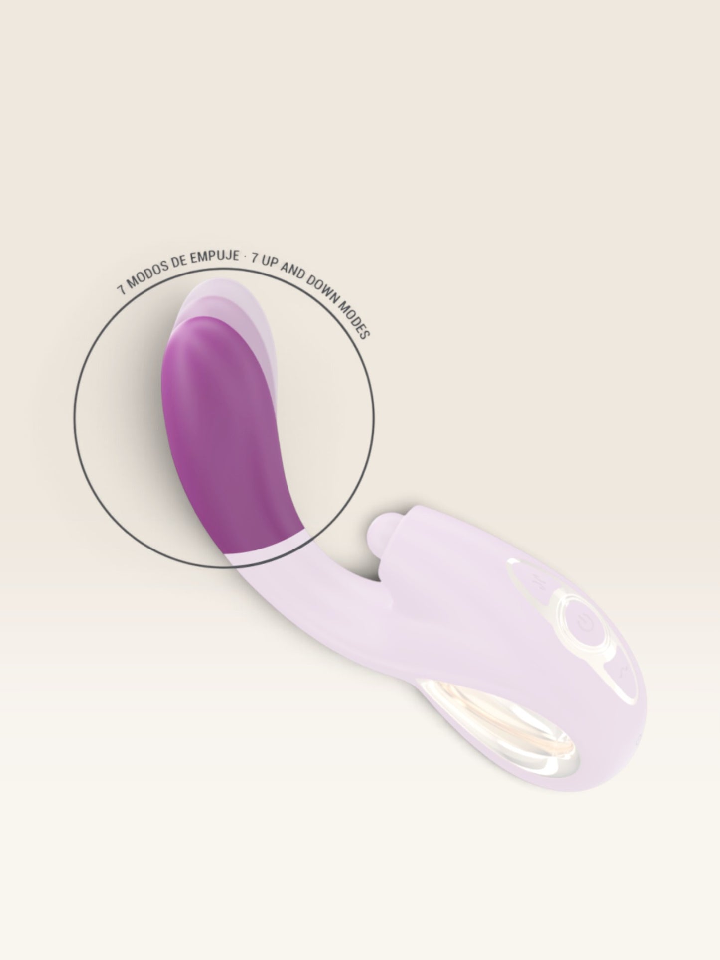 INTENSE - LALI MULTIFUNCIONAL VIBRADOR DE PONTO G COM BATIDA, IMPULSÃO E VIBRAÇÃO ROXO